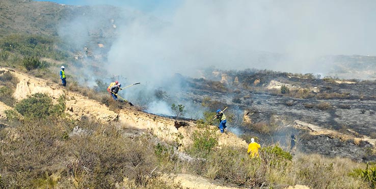 CGR se suma con fuerza y corazón a la contienda contra los incendios